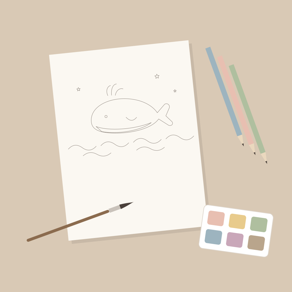 Boceto en el estudio